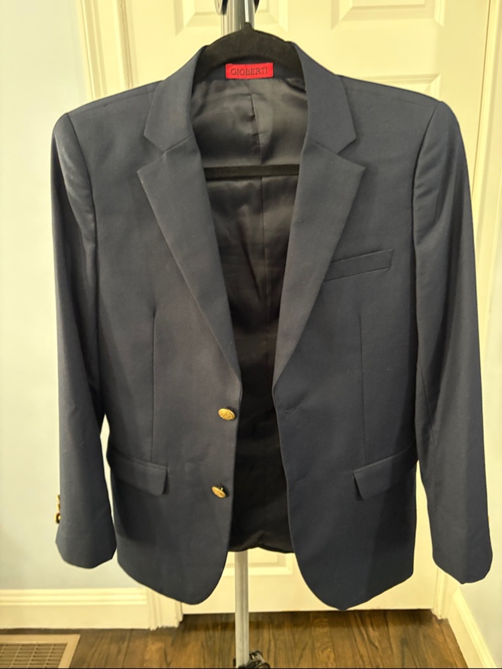 Gioberti Navy Kids' Blazer with Gold Buttons